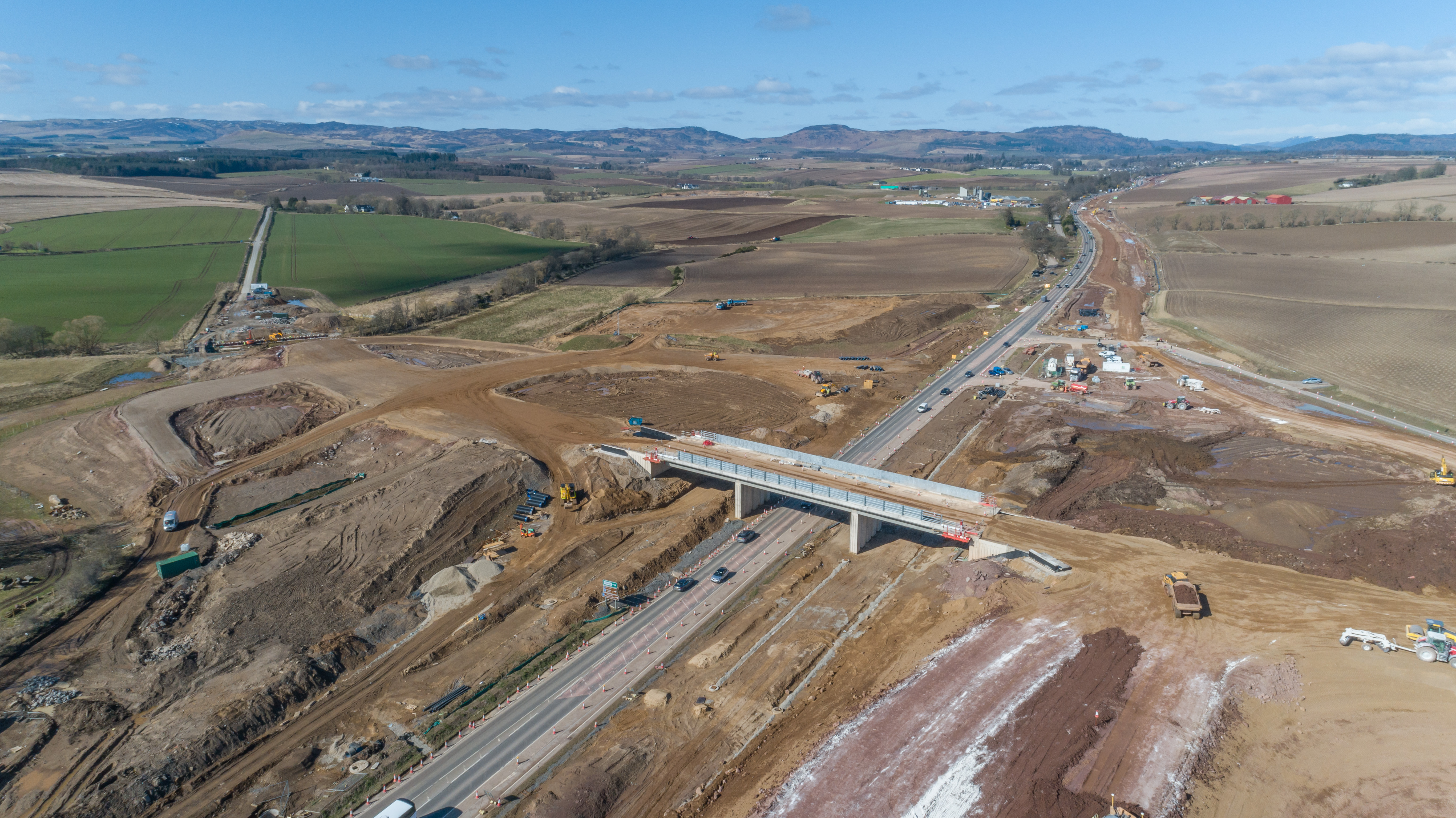 A9 Dualling: Luncarty to Pass of Birnam - Construction update - Spring ...