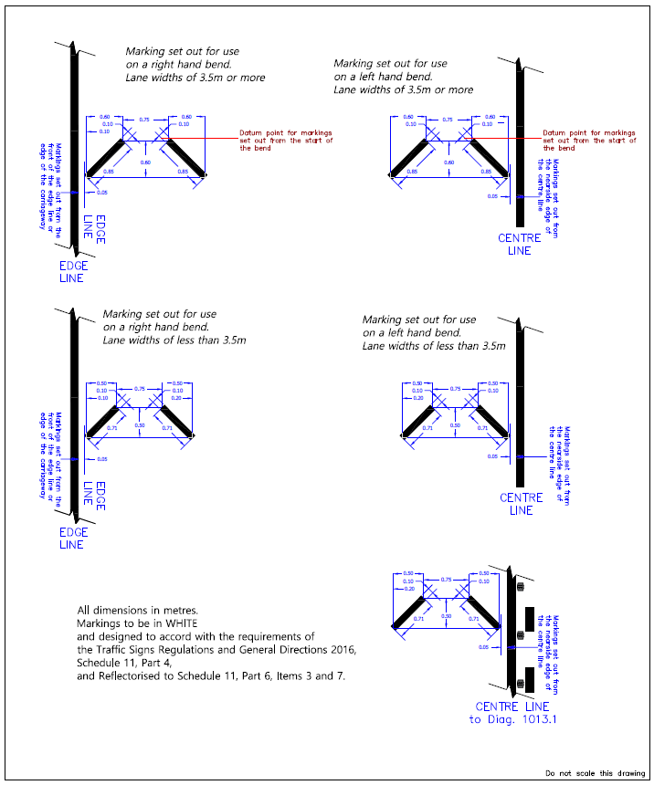 Design drawing for PRIME road marking